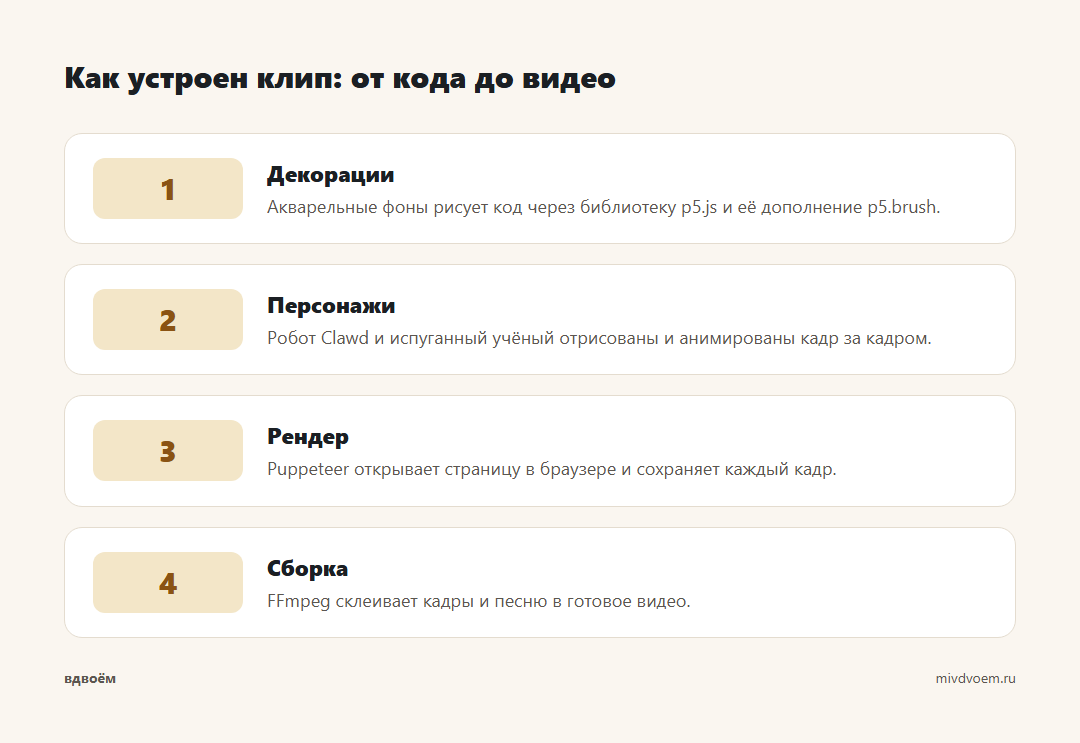 Как устроен клип: от кода до видео