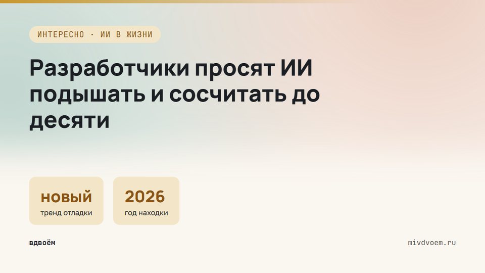 Разработчики просят ИИ «подышать и собраться»