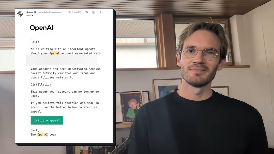 PewDiePie дважды забанили в OpenAI